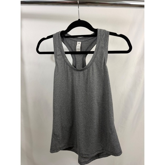Yogalicious Tops - Yogalicious Womens Heather Gray Racerback Activewear Tank Top Size S